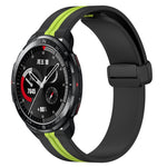 22mm Folding Magnetic Clasp Silicone Watch Band, For Honor Watch GS 3, For Honor Watch GS Pro, For Honor Magic Watch 2 46mm, For Honor Watch Dream
