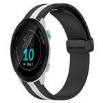 20mm Folding Magnetic Clasp Silicone Watch Band, For Garmin Forerunner 55, For Garmin Venu, For Garmin Venu SQ, For Garminmove Luxe