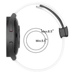 20mm Folding Magnetic Clasp Silicone Watch Band, For Huawei Watch GT3 Pro 43mm, For Huawei Watch GT3 42mm, For Huawei Watch GT2 42mm, For Huawei Watch 2