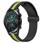20mm Folding Magnetic Clasp Silicone Watch Band, For Huawei Watch GT3 Pro 43mm, For Huawei Watch GT3 42mm, For Huawei Watch GT2 42mm, For Huawei Watch 2