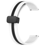 20mm Folding Magnetic Clasp Silicone Watch Band, For Amazfit GTS, For Amazfit GTR 42mm, For Amazfit Pop Pro, For Amazfit Pop