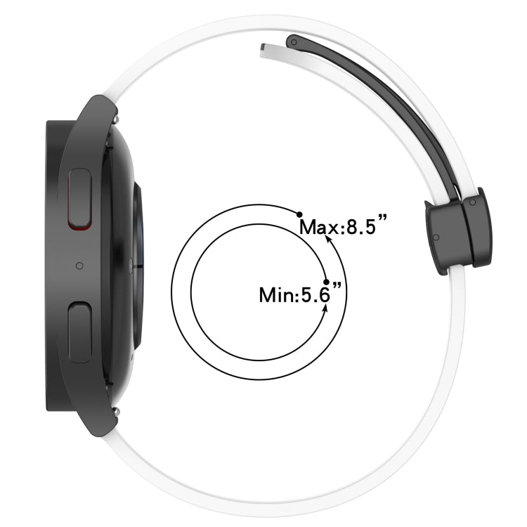 20mm Folding Magnetic Clasp Silicone Watch Band, For Amazfit GTS, For Amazfit GTR 42mm, For Amazfit Pop Pro, For Amazfit Pop