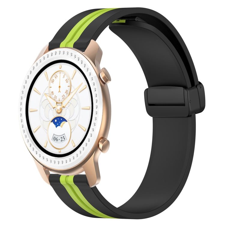 20mm Folding Magnetic Clasp Silicone Watch Band, For Amazfit GTS, For Amazfit GTR 42mm, For Amazfit Pop Pro, For Amazfit Pop