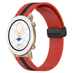 20mm Folding Magnetic Clasp Silicone Watch Band, For Amazfit GTS, For Amazfit GTR 42mm, For Amazfit Pop Pro, For Amazfit Pop