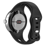 Schlankmachendes Armband mit Wassertropfen-Design und Schmetterlingsknopf aus massivem Silikon, passend für Google Pixel Watch 4 / 3 / 2 / 1 (41 mm)