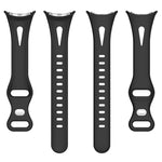Schlankmachendes Armband mit Wassertropfen-Design und Schmetterlingsknopf aus massivem Silikon, passend für Google Pixel Watch 4 / 3 / 2 / 1 (41 mm)