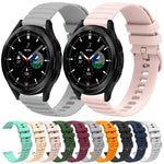 20 mm breites, einfarbiges Silikon-Uhrenarmband mit Wellenpunktmuster, passend für Samsung Galaxy Watch 4 Classic (42 mm), Samsung Galaxy Watch 4 Classic (46 mm), Samsung Galaxy Watch Active 2 (40 mm) und Samsung Galaxy Watch Active 2 (44 mm).
