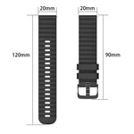 20 mm breites, einfarbiges Silikon-Uhrenarmband mit Wellenpunktmuster, passend für Samsung Galaxy Watch 4 Classic (42 mm), Samsung Galaxy Watch 4 Classic (46 mm), Samsung Galaxy Watch Active 2 (40 mm) und Samsung Galaxy Watch Active 2 (44 mm).