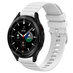 20 mm breites, einfarbiges Silikon-Uhrenarmband mit Wellenpunktmuster, passend für Samsung Galaxy Watch 4 Classic (42 mm), Samsung Galaxy Watch 4 Classic (46 mm), Samsung Galaxy Watch Active 2 (40 mm) und Samsung Galaxy Watch Active 2 (44 mm).