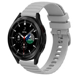 20 mm breites, einfarbiges Silikon-Uhrenarmband mit Wellenpunktmuster, passend für Samsung Galaxy Watch 4 Classic (42 mm), Samsung Galaxy Watch 4 Classic (46 mm), Samsung Galaxy Watch Active 2 (40 mm) und Samsung Galaxy Watch Active 2 (44 mm).