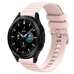 20 mm breites, einfarbiges Silikon-Uhrenarmband mit Wellenpunktmuster, passend für Samsung Galaxy Watch 4 Classic (42 mm), Samsung Galaxy Watch 4 Classic (46 mm), Samsung Galaxy Watch Active 2 (40 mm) und Samsung Galaxy Watch Active 2 (44 mm).