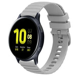 20 mm breites, einfarbiges Silikon-Uhrenarmband mit Wellenpunktmuster, passend für Samsung Galaxy Watch 4 Classic (42 mm), Samsung Galaxy Watch 4 Classic (46 mm), Samsung Galaxy Watch Active 2 (40 mm) und Samsung Galaxy Watch Active 2 (44 mm).