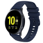 20 mm breites, einfarbiges Silikon-Uhrenarmband mit Wellenpunktmuster, passend für Samsung Galaxy Watch 4 Classic (42 mm), Samsung Galaxy Watch 4 Classic (46 mm), Samsung Galaxy Watch Active 2 (40 mm) und Samsung Galaxy Watch Active 2 (44 mm).