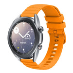 22 mm breites, einfarbiges Silikon-Uhrenarmband mit Wellenpunktmuster, passend für Samsung Galaxy Watch3 (45 mm), Samsung Galaxy Watch (46 mm), Samsung Gear S3 Classic und Samsung Gear S3 Frontier.