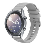 22 mm breites, einfarbiges Silikon-Uhrenarmband mit Wellenpunktmuster, passend für Samsung Galaxy Watch3 (45 mm), Samsung Galaxy Watch (46 mm), Samsung Gear S3 Classic und Samsung Gear S3 Frontier.