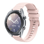22 mm breites, einfarbiges Silikon-Uhrenarmband mit Wellenpunktmuster, passend für Samsung Galaxy Watch3 (45 mm), Samsung Galaxy Watch (46 mm), Samsung Gear S3 Classic und Samsung Gear S3 Frontier.