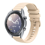 22 mm breites, einfarbiges Silikon-Uhrenarmband mit Wellenpunktmuster, passend für Samsung Galaxy Watch3 (45 mm), Samsung Galaxy Watch (46 mm), Samsung Gear S3 Classic und Samsung Gear S3 Frontier.