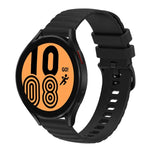 22 mm breites, einfarbiges Silikon-Uhrenarmband mit Wellenpunktmuster, passend für Samsung Galaxy Watch3 (45 mm), Samsung Galaxy Watch (46 mm), Samsung Gear S3 Classic und Samsung Gear S3 Frontier.