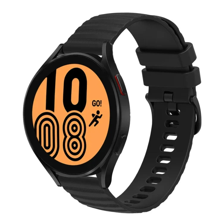22 mm breites, einfarbiges Silikon-Uhrenarmband mit Wellenpunktmuster, passend für Samsung Galaxy Watch3 (45 mm), Samsung Galaxy Watch (46 mm), Samsung Gear S3 Classic und Samsung Gear S3 Frontier.