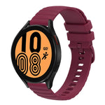 22 mm breites, einfarbiges Silikon-Uhrenarmband mit Wellenpunktmuster, passend für Samsung Galaxy Watch3 (45 mm), Samsung Galaxy Watch (46 mm), Samsung Gear S3 Classic und Samsung Gear S3 Frontier.