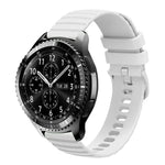 22 mm breites, einfarbiges Silikon-Uhrenarmband mit Wellenpunktmuster, passend für Samsung Galaxy Watch3 (45 mm), Samsung Galaxy Watch (46 mm), Samsung Gear S3 Classic und Samsung Gear S3 Frontier.