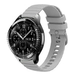 22 mm breites, einfarbiges Silikon-Uhrenarmband mit Wellenpunktmuster, passend für Samsung Galaxy Watch3 (45 mm), Samsung Galaxy Watch (46 mm), Samsung Gear S3 Classic und Samsung Gear S3 Frontier.
