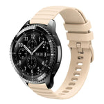 22 mm breites, einfarbiges Silikon-Uhrenarmband mit Wellenpunktmuster, passend für Samsung Galaxy Watch3 (45 mm), Samsung Galaxy Watch (46 mm), Samsung Gear S3 Classic und Samsung Gear S3 Frontier.