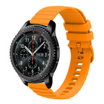 22 mm breites, einfarbiges Silikon-Uhrenarmband mit Wellenpunktmuster, passend für Samsung Galaxy Watch3 (45 mm), Samsung Galaxy Watch (46 mm), Samsung Gear S3 Classic und Samsung Gear S3 Frontier.