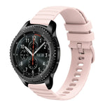 22 mm breites, einfarbiges Silikon-Uhrenarmband mit Wellenpunktmuster, passend für Samsung Galaxy Watch3 (45 mm), Samsung Galaxy Watch (46 mm), Samsung Gear S3 Classic und Samsung Gear S3 Frontier.