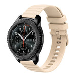 22 mm breites, einfarbiges Silikon-Uhrenarmband mit Wellenpunktmuster, passend für Samsung Galaxy Watch3 (45 mm), Samsung Galaxy Watch (46 mm), Samsung Gear S3 Classic und Samsung Gear S3 Frontier.