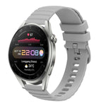 22mm Wavy Dot Pattern Solid Color Silicone Watch Band, For Huawei Watch 3 Pro New