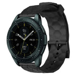 20mm Football Pattern Solid Color Silicone Watch Band, For Samsung Galaxy Watch Active 2 44mm, For Samsung Galaxy Watch 42mm