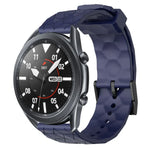 22 mm breites, einfarbiges Silikon-Uhrenarmband mit Fußballmuster, passend für Samsung Galaxy Watch3 (45 mm), Samsung Galaxy Watch (46 mm), Samsung Gear S3 Classic und Samsung Gear S3 Frontier.