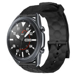 22 mm breites, einfarbiges Silikon-Uhrenarmband mit Fußballmuster, passend für Samsung Galaxy Watch3 (45 mm), Samsung Galaxy Watch (46 mm), Samsung Gear S3 Classic und Samsung Gear S3 Frontier.