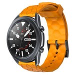 22 mm breites, einfarbiges Silikon-Uhrenarmband mit Fußballmuster, passend für Samsung Galaxy Watch3 (45 mm), Samsung Galaxy Watch (46 mm), Samsung Gear S3 Classic und Samsung Gear S3 Frontier.