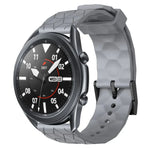 22 mm breites, einfarbiges Silikon-Uhrenarmband mit Fußballmuster, passend für Samsung Galaxy Watch3 (45 mm), Samsung Galaxy Watch (46 mm), Samsung Gear S3 Classic und Samsung Gear S3 Frontier.