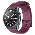 22 mm breites, einfarbiges Silikon-Uhrenarmband mit Fußballmuster, passend für Samsung Galaxy Watch3 (45 mm), Samsung Galaxy Watch (46 mm), Samsung Gear S3 Classic und Samsung Gear S3 Frontier.
