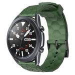 22 mm breites, einfarbiges Silikon-Uhrenarmband mit Fußballmuster, passend für Samsung Galaxy Watch3 (45 mm), Samsung Galaxy Watch (46 mm), Samsung Gear S3 Classic und Samsung Gear S3 Frontier.