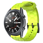 22 mm breites, einfarbiges Silikon-Uhrenarmband mit Fußballmuster, passend für Samsung Galaxy Watch3 (45 mm), Samsung Galaxy Watch (46 mm), Samsung Gear S3 Classic und Samsung Gear S3 Frontier.
