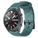 22 mm breites, einfarbiges Silikon-Uhrenarmband mit Fußballmuster, passend für Samsung Galaxy Watch3 (45 mm), Samsung Galaxy Watch (46 mm), Samsung Gear S3 Classic und Samsung Gear S3 Frontier.