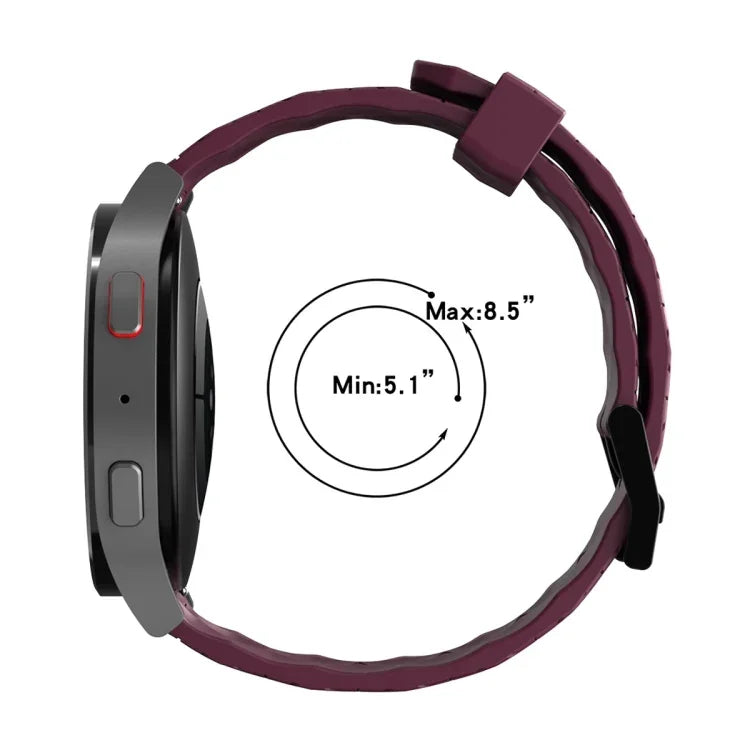 22 mm breites, einfarbiges Silikon-Uhrenarmband mit Fußballmuster, passend für Samsung Galaxy Watch3 (45 mm), Samsung Galaxy Watch (46 mm), Samsung Gear S3 Classic und Samsung Gear S3 Frontier.