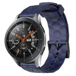 22 mm breites, einfarbiges Silikon-Uhrenarmband mit Fußballmuster, passend für Samsung Galaxy Watch3 (45 mm), Samsung Galaxy Watch (46 mm), Samsung Gear S3 Classic und Samsung Gear S3 Frontier.