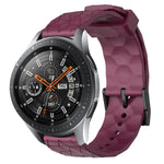 22 mm breites, einfarbiges Silikon-Uhrenarmband mit Fußballmuster, passend für Samsung Galaxy Watch3 (45 mm), Samsung Galaxy Watch (46 mm), Samsung Gear S3 Classic und Samsung Gear S3 Frontier.