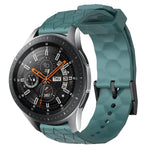 22 mm breites, einfarbiges Silikon-Uhrenarmband mit Fußballmuster, passend für Samsung Galaxy Watch3 (45 mm), Samsung Galaxy Watch (46 mm), Samsung Gear S3 Classic und Samsung Gear S3 Frontier.