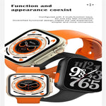 S8 Ultra Smartwatch mit 1,81 Zoll Farbbildschirm, unterstützt Herzfrequenz- und Blutdruckmessung