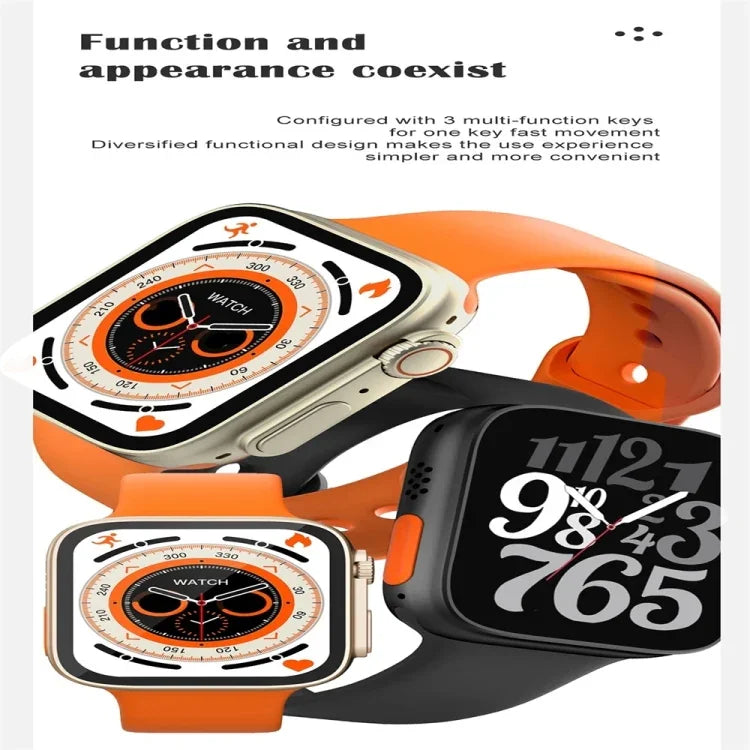 S8 Ultra Smartwatch mit 1,81 Zoll Farbbildschirm, unterstützt Herzfrequenz- und Blutdruckmessung
