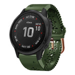 20mm Lady's Silicone Watch Band With Lace Punch, For Garmin Fenix 7S, For Garmin Fenix 7S Solar, For Garmin Fenix 7S Sapphire Solar, For Garmin Instinct 2S, For Garmin Fenix 6S, For Garmin Fenix 6S Pro