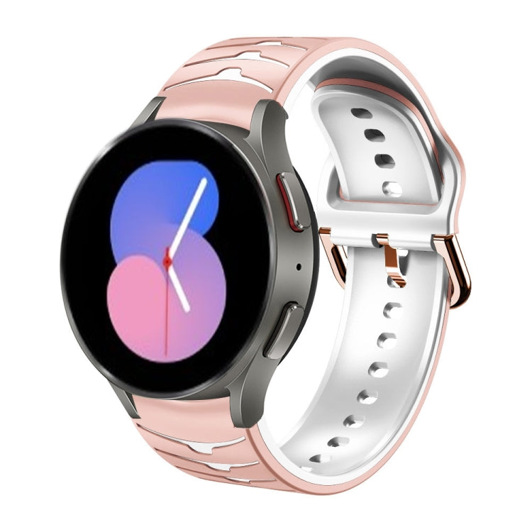 Gebogenes Textur-Silikonarmband, für Samsung Galaxy Watch 5 44mm, für Samsung Galaxy Watch 5 40mm, für Samsung Galaxy Watch 5 Pro 45mm