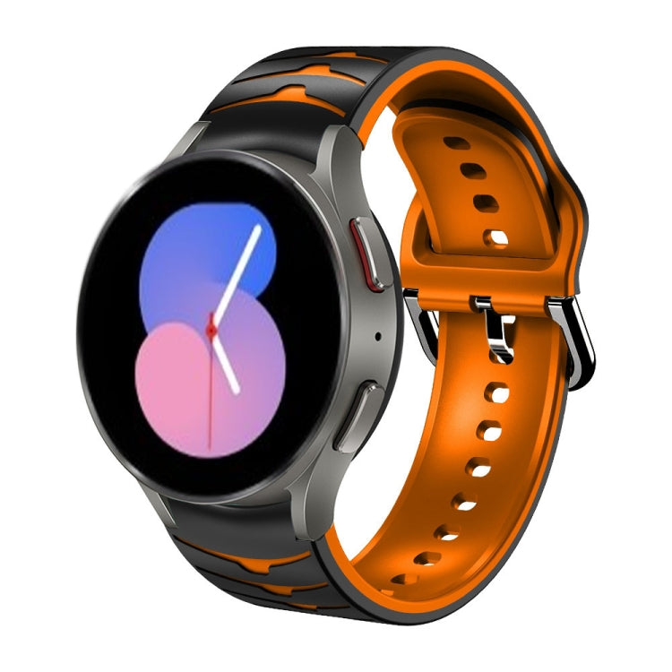 Gebogenes Textur-Silikonarmband, für Samsung Galaxy Watch 5 44mm, für Samsung Galaxy Watch 5 40mm, für Samsung Galaxy Watch 5 Pro 45mm