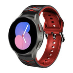 Gebogenes Textur-Silikonarmband, für Samsung Galaxy Watch 5 44mm, für Samsung Galaxy Watch 5 40mm, für Samsung Galaxy Watch 5 Pro 45mm